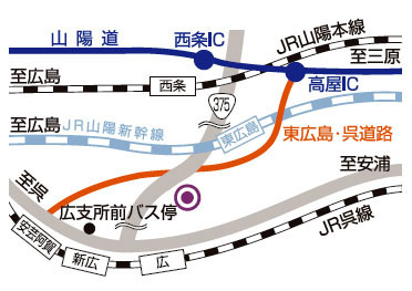 郷原キャンパスの地図