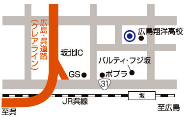 坂キャンパスの地図