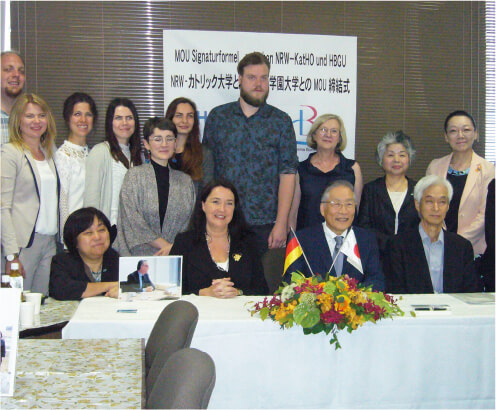 2018年 カトリック応用科学大学との大学間協定式について