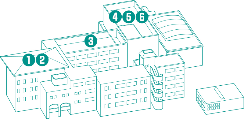 阿賀キャンパスのイラスト