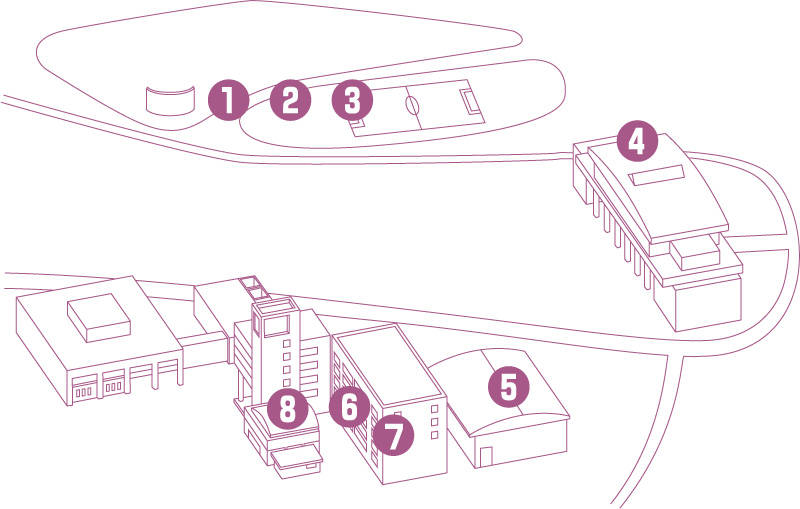 郷原キャンパスのイラスト