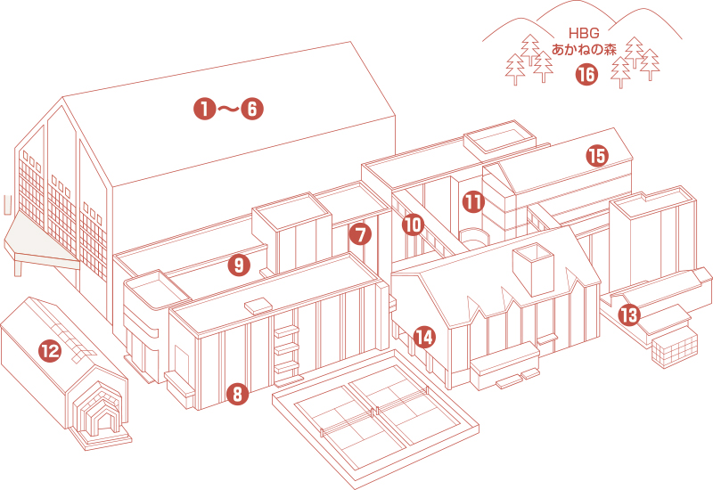 長束キャンパスのイラスト